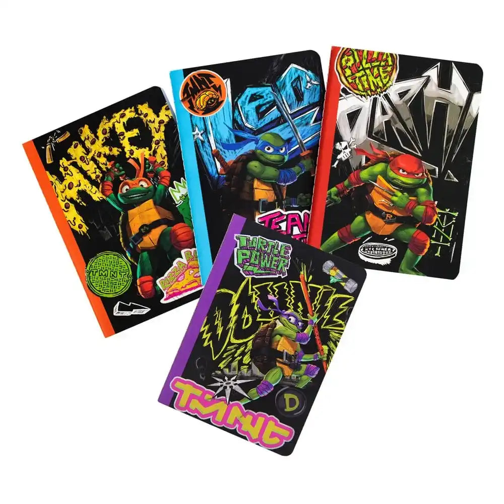 Teenage Mutant Ninja Turtles 4er-Pack Notizbücher - Smalltinytoystore
