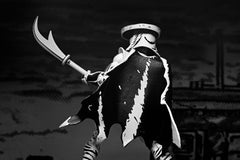 Teenage Mutant Ninja Turtles Actionfigur Elite Foot Ninja Guard Black & White 18 cm - Smalltinytoystore