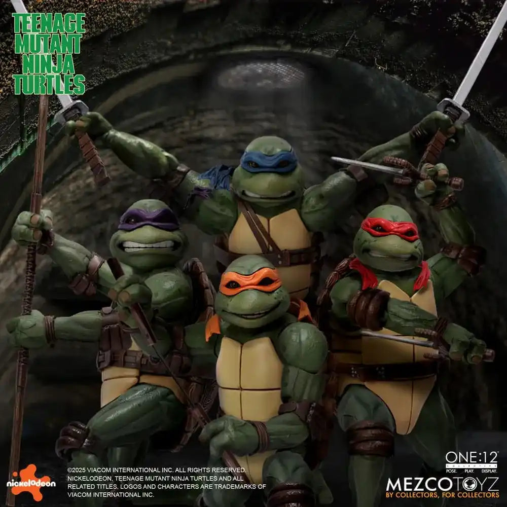 Teenage Mutant Ninja Turtles Actionfiguren Box-Set 1/12 Teenage Mutant Ninja Turtles (1990 Movie) 15 cm