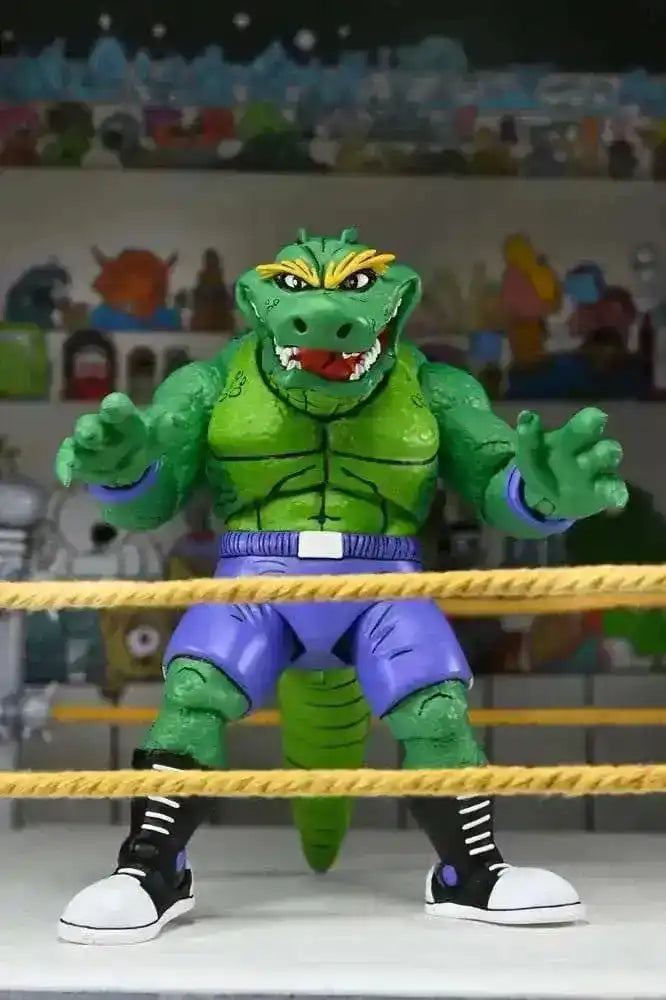 Teenage Mutant Ninja Turtles (Archie Comics) Stump Wrestling Leatherhead 18 cm - Smalltinytoystore