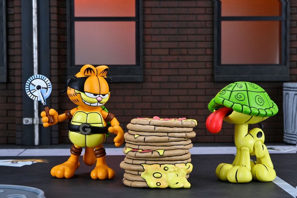 Teenage Mutant Ninja Turtles (Archie Comics) x Garfield 2er-Pack Actionfigur Ultimate Garfello & Odie 10 cm - Smalltinytoystore
