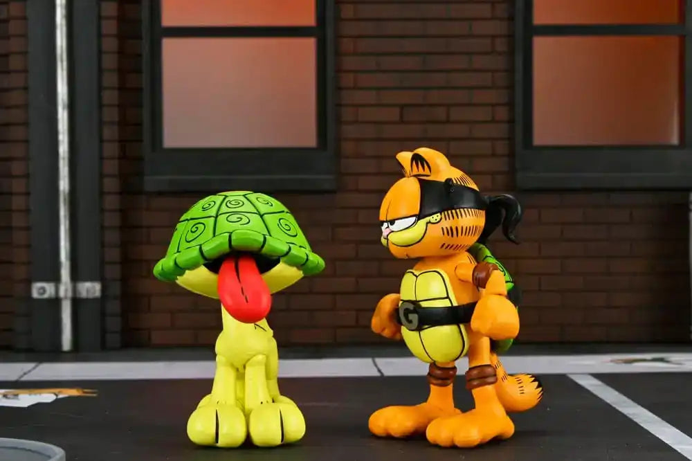 Teenage Mutant Ninja Turtles (Archie Comics) x Garfield 2er-Pack Actionfigur Ultimate Garfello & Odie 10 cm - Smalltinytoystore