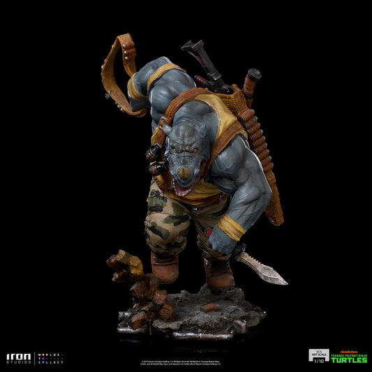 Teenage Mutant Ninja Turtles BDS Art Scale Statue 1/10 Rocksteady 24 cm - Smalltinytoystore