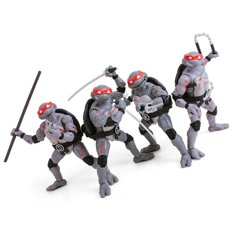 Teenage Mutant Ninja Turtles BST AXN 4er-Pack Battle Damaged 13 cm - Smalltinytoystore