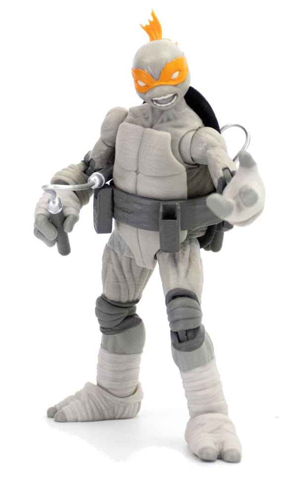 Teenage Mutant Ninja Turtles BST AXN 4er-Pack Black&White (IDW Comics) 13 cm - Smalltinytoystore