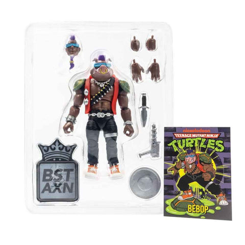 Teenage Mutant Ninja Turtles BST AXN 80s BeBop 13 cm - Smalltinytoystore