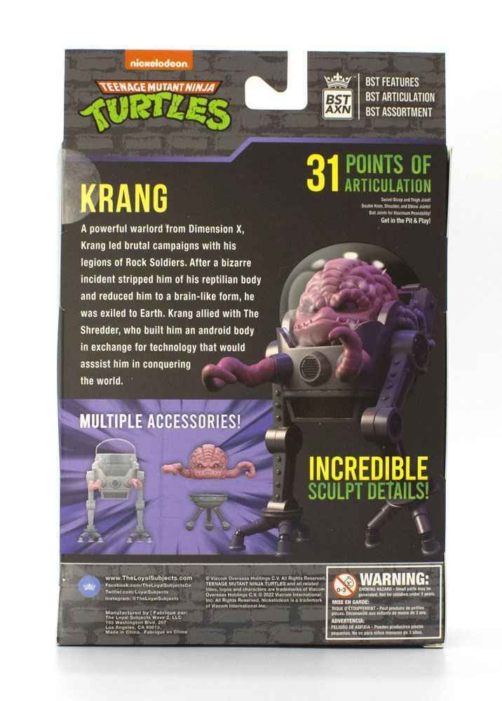 Teenage Mutant Ninja Turtles BST AXN Krang with Bubble Walker 13 cm - Smalltinytoystore