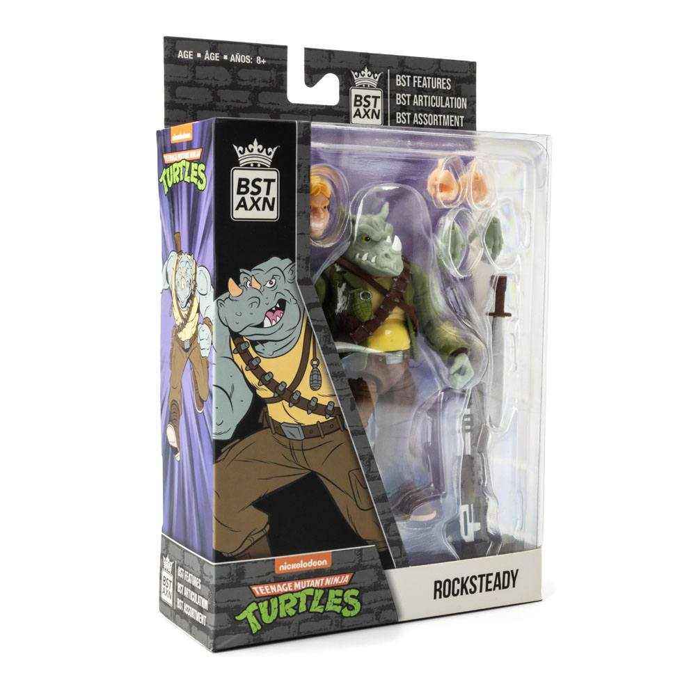 Teenage Mutant Ninja Turtles BST AXN Rocksteady 13 cm - Smalltinytoystore