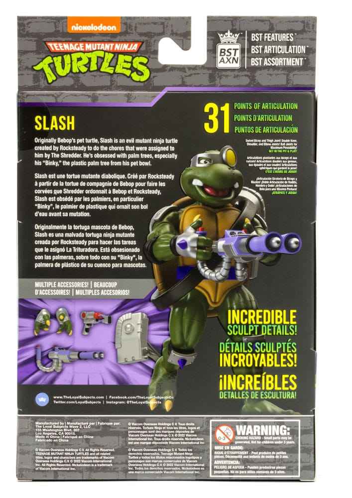 Teenage Mutant Ninja Turtles BST AXN Slash 13 cm - Smalltinytoystore