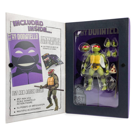 Teenage Mutant Ninja Turtles BST AXN x IDW Comic Donatello Exclusive 13 cm - Smalltinytoystore