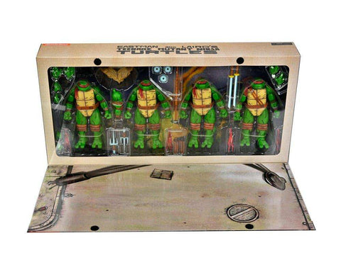 Teenage Mutant Ninja Turtles (Mirage Comics) Actionfiguren 4er-Pack Leonardo, Raphael, Michelangelo, & Donatello 18 cm - Smalltinytoystore