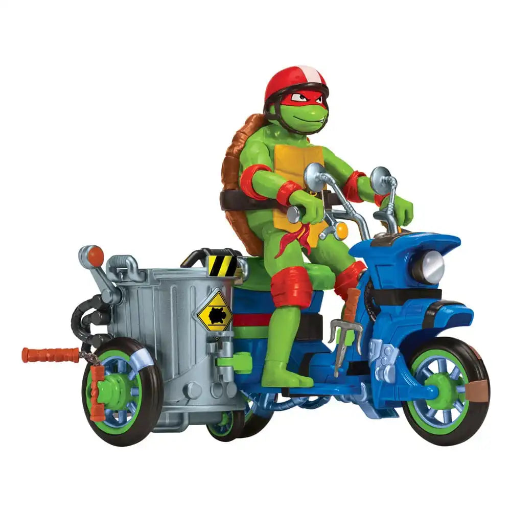 Teenage Mutant Ninja Turtles: Mutant Mayhem Action Figur Raphael & Scooter mit Seitenwagen 11 cm - Smalltinytoystore