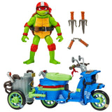 Teenage Mutant Ninja Turtles: Mutant Mayhem Action Figur Raphael & Scooter mit Seitenwagen 11 cm - Smalltinytoystore