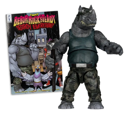 Teenage Mutant Ninja Turtles Page Punchers Actionfigur Rocksteady 17 cm