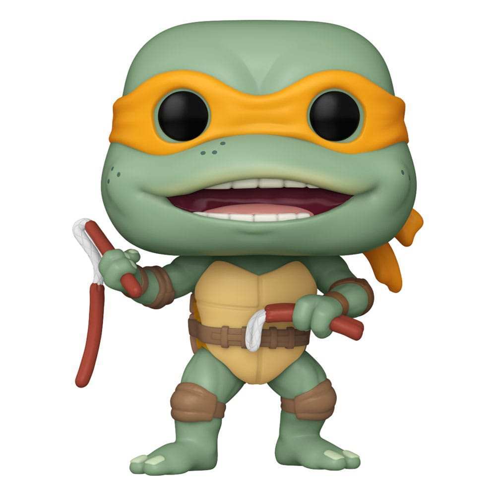 Teenage Mutant Ninja Turtles POP! Movies Vinyl Figur Michelangelo Sausage Link Nunchucks 9 cm - Smalltinytoystore