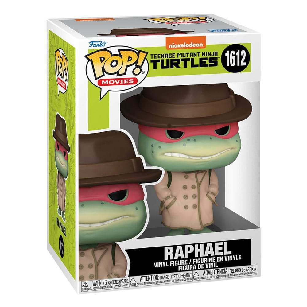 Teenage Mutant Ninja Turtles POP! Movies Vinyl Figur Raphael w/Coat & Hat 9 cm - Smalltinytoystore