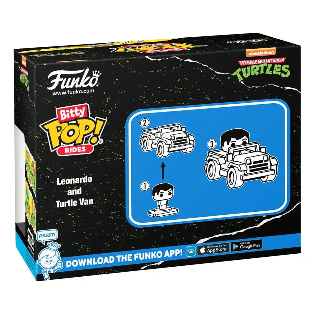 Teenage Mutant Ninja Turtles POP! Rides Vinyl Figur Leonardo w/Van 2,5 cm - Smalltinytoystore