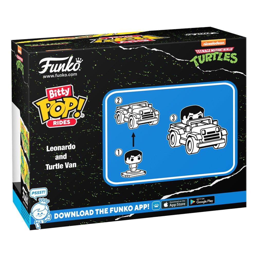 Teenage Mutant Ninja Turtles POP! Rides Vinyl Figur Leonardo w/Van 2,5 cm - Smalltinytoystore