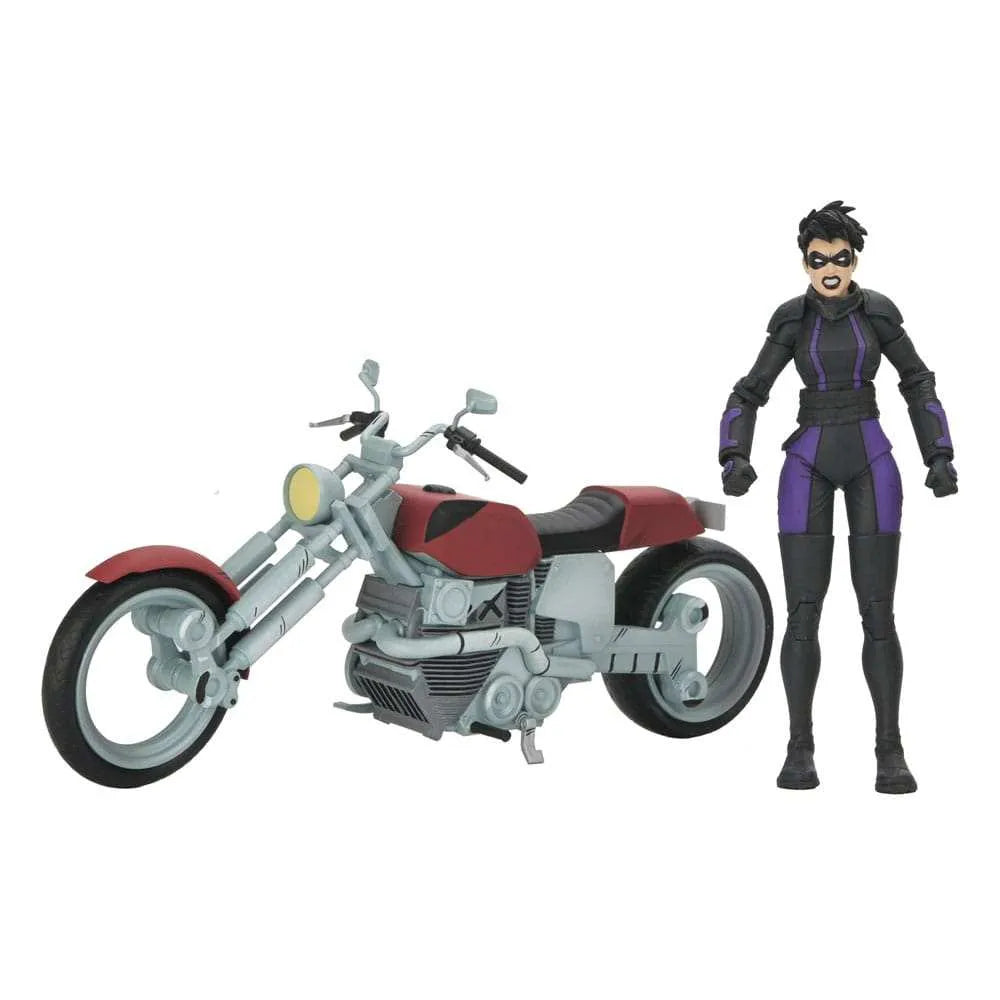 Teenage Mutant Ninja Turtles (The Last Ronin The Lost Years) Actionfigur Casey Marie with Last Ronin Motorcycle 18 cm - Smalltinytoystore