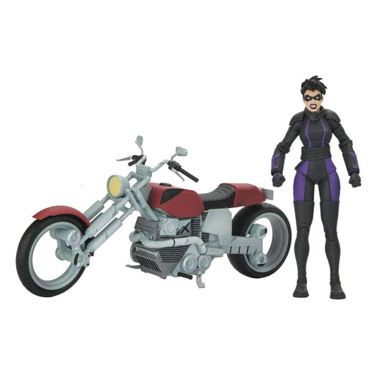 Teenage Mutant Ninja Turtles (The Last Ronin The Lost Years) Actionfigur Casey Marie with Last Ronin Motorcycle 18 cm - Smalltinytoystore