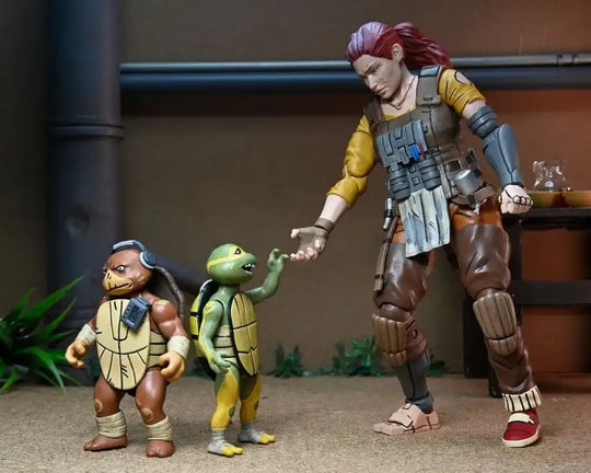 Teenage Mutant Ninja Turtles (The Last Ronin The Lost Years) Actionfigur Grammy April with Baby Yi & Moja 18 cm