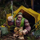 Teenage Mutant Ninja Turtles Ultimates Guerrilla Gorilla Actionfigur 20 cm vor Zelt im Jungle, Smalltinytoystore