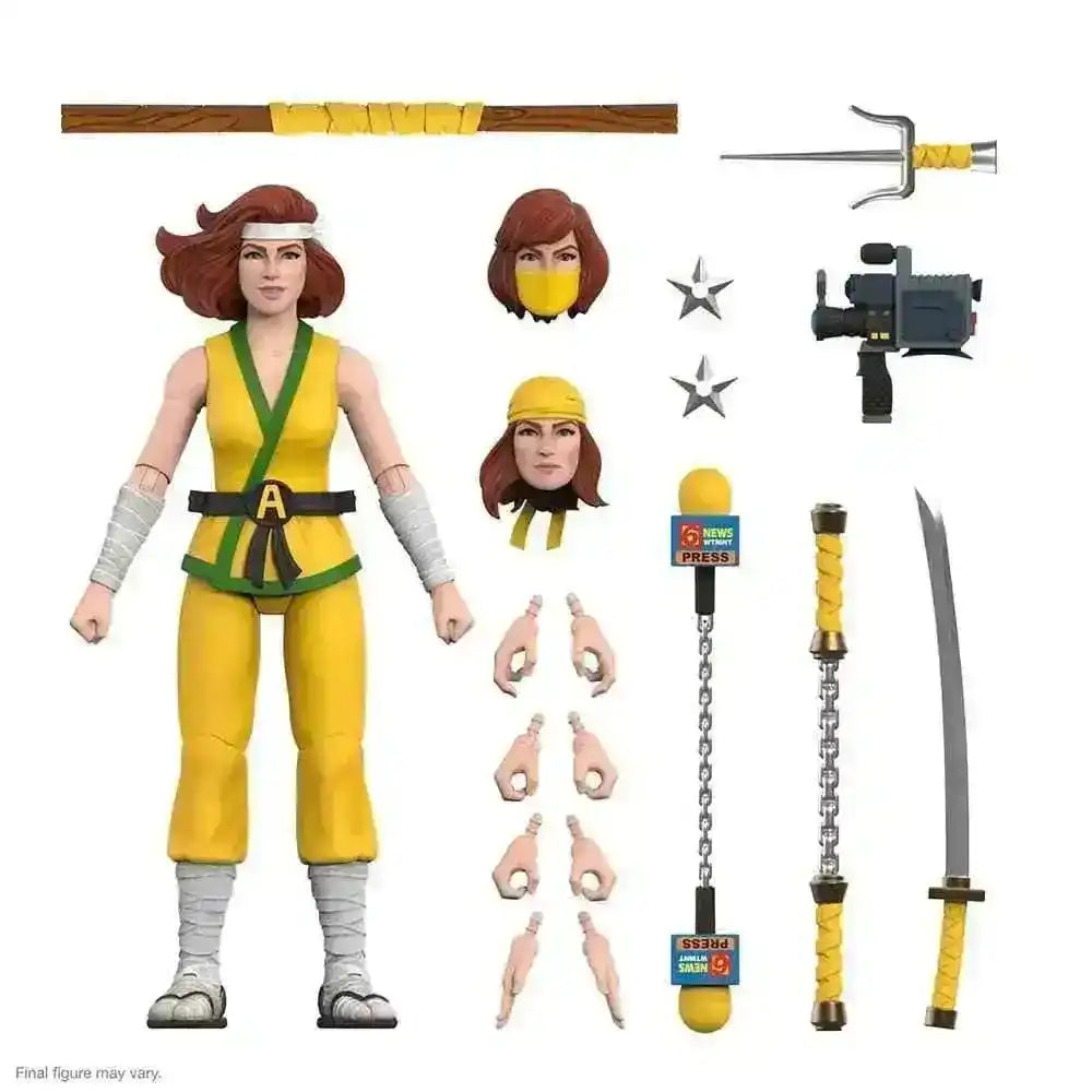 Teenage Mutant Ninja Turtles Ultimates Ninja April Actionfigur mit Zubehör, Smalltinytoystore