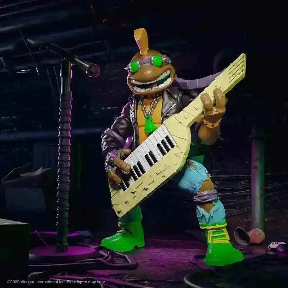 Teenage Mutant Ninja Turtles Ultimates Punker Donatello Actionfigur mit Keytar von Smalltinytoystore