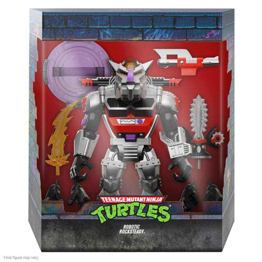 Teenage Mutant Ninja Turtles Ultimates Actionfigur Robot Rocksteady 20 cm - Smalltinytoystore