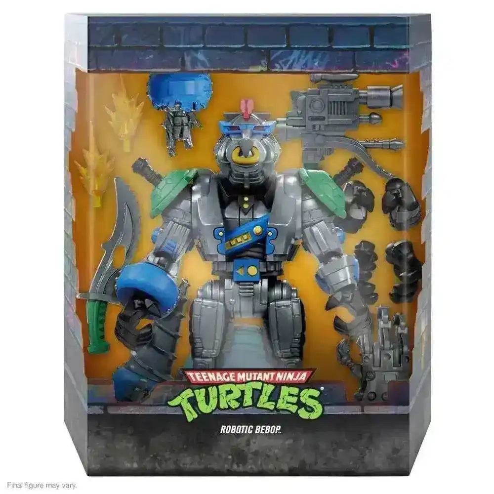 Teenage Mutant Ninja Turtles Ultimates Robotic Bebop Actionfigur in Box, Smalltinytoystore