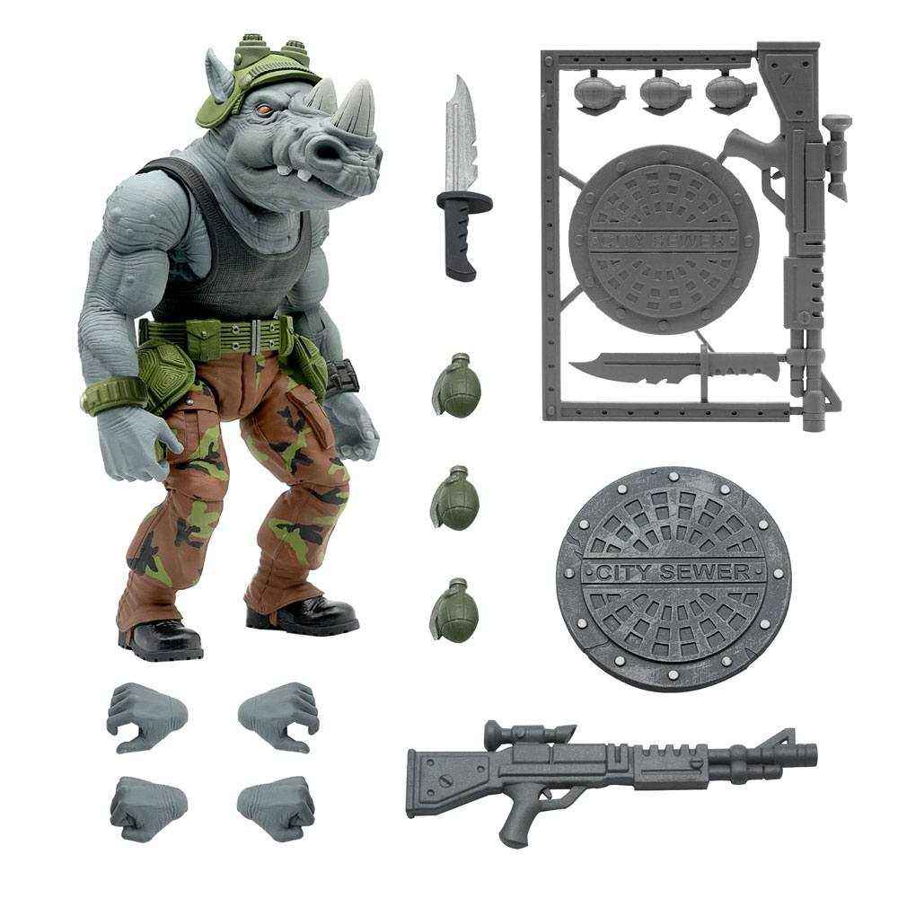 Teenage Mutant Ninja Turtles Ultimates Actionfigur Rocksteady 20 cm - Smalltinytoystore