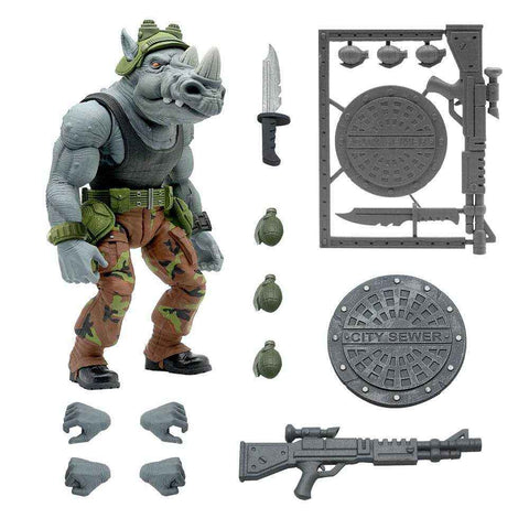 Teenage Mutant Ninja Turtles Ultimates Actionfigur Rocksteady 20 cm - Smalltinytoystore