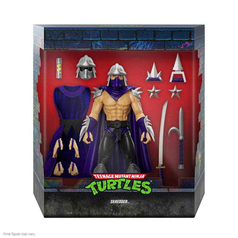 Teenage Mutant Ninja Turtles Ultimates Actionfigur Shredder (Silver Armor) 18 cm - Smalltinytoystore