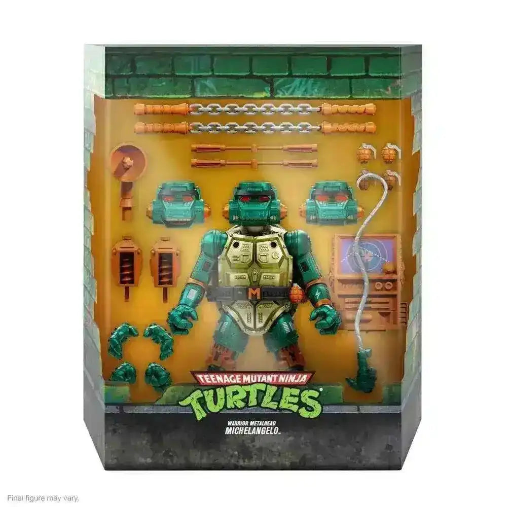 Teenage Mutant Ninja Turtles Ultimates Actionfigur Metalhead Michelangelo im Display-Karton bei Smalltinytoystore