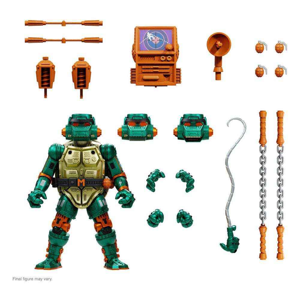 Teenage Mutant Ninja Turtles Ultimates Actionfigur Warrior Metalhead Michelangelo 18 cm - Smalltinytoystore