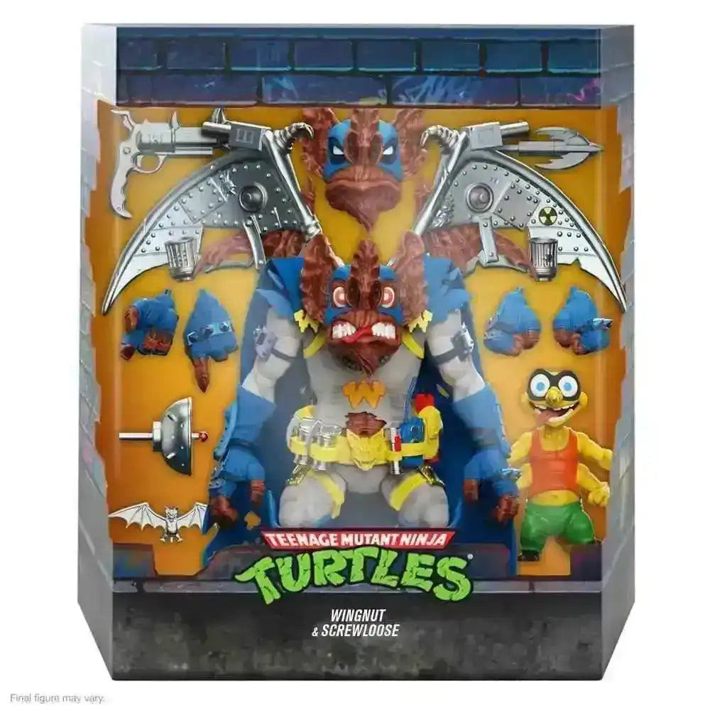Teenage Mutant Ninja Turtles Ultimates Actionfigur Wingnut und Screwloose, 18 cm, im Originalkarton von Smalltinytoystore