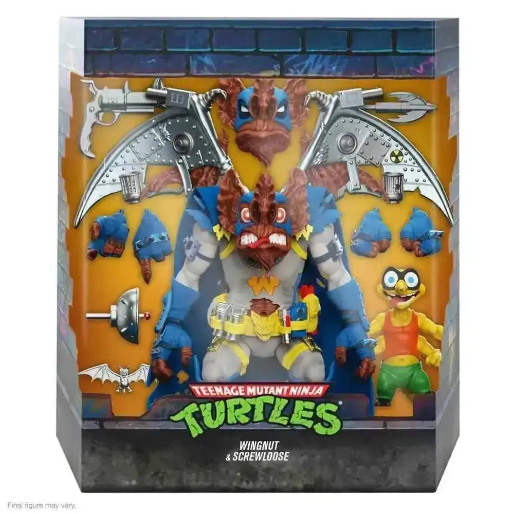 Teenage Mutant Ninja Turtles Ultimates Actionfigur Wingnut & Screwloose 18 cm - Smalltinytoystore