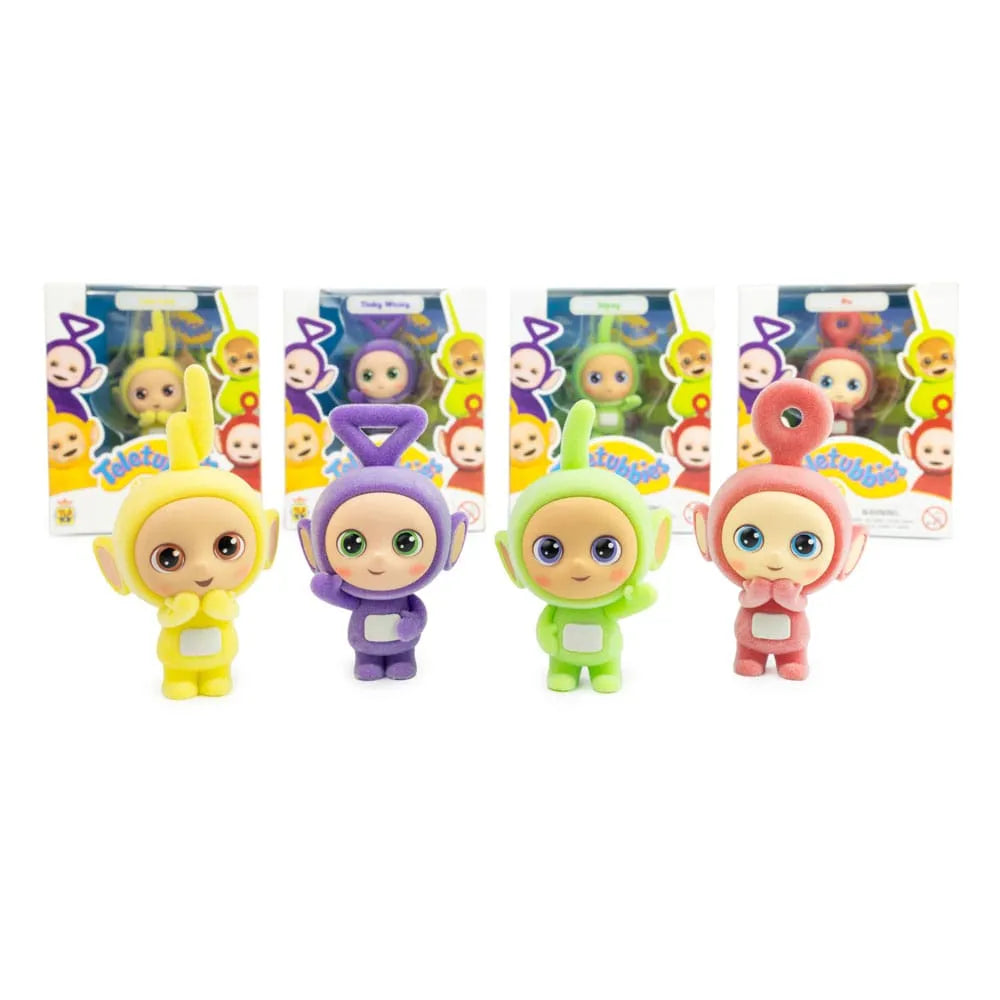 Teletubbies Cheebee Minifiguren Teletubbies Flocked 6 cm Sortiment (12) - Smalltinytoystore