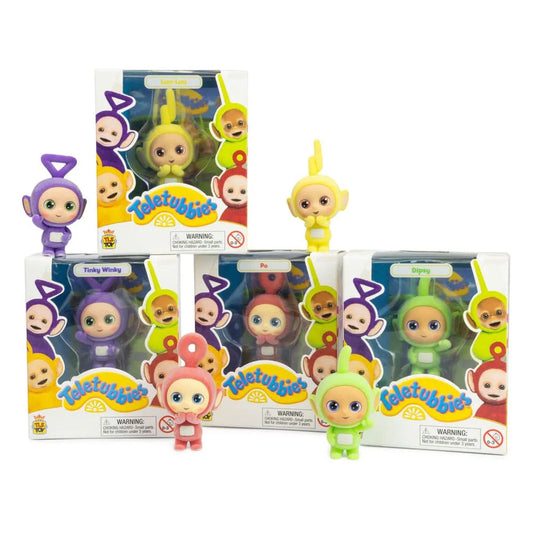 Teletubbies Cheebee Minifiguren Teletubbies Flocked 6 cm Sortiment (12) - Smalltinytoystore
