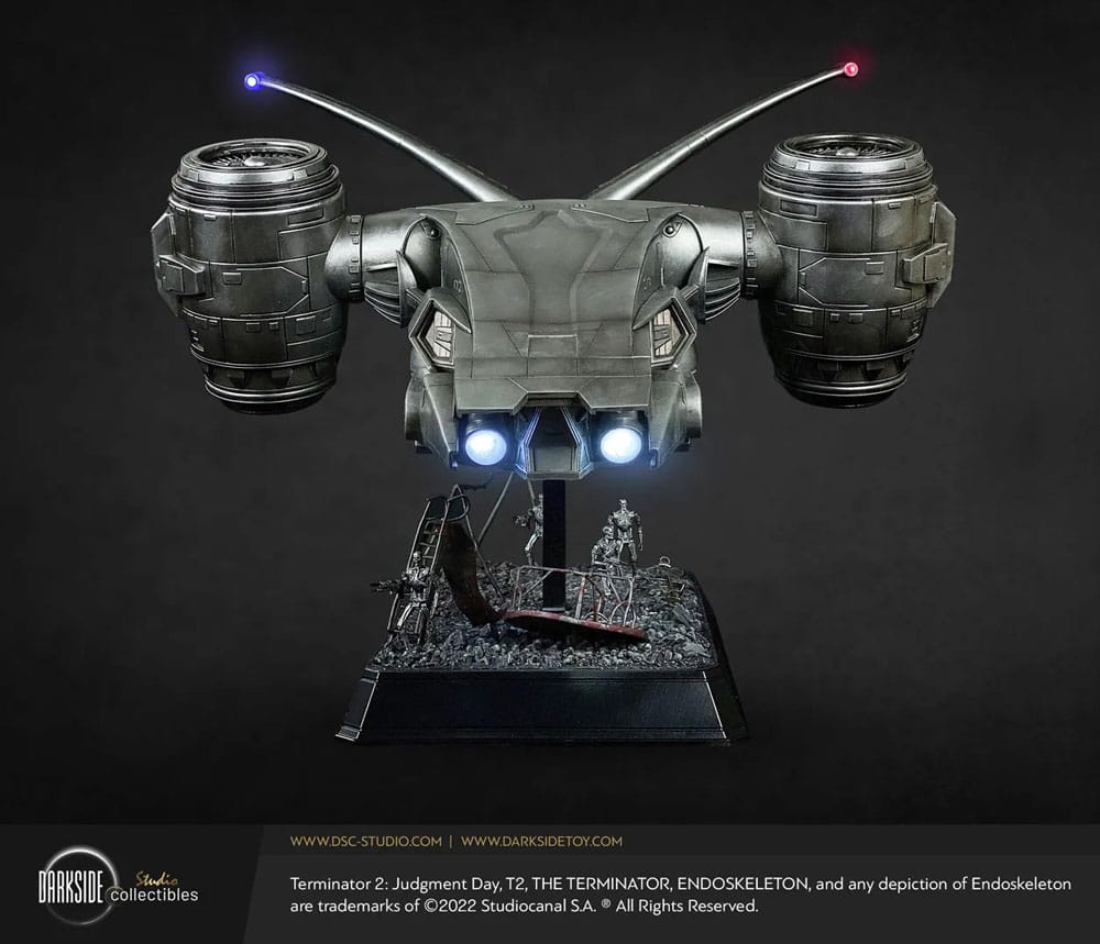 Terminator 2 Judgment Day Replik Aerial Hunter Killer 30th Anniversary Edition 60 cm - Smalltinytoystore