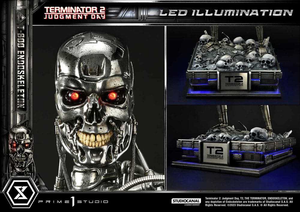 Terminator 2 Museum Masterline Series Statue 1/3 Judgment Day T800 Endoskeleton 74 cm - Smalltinytoystore