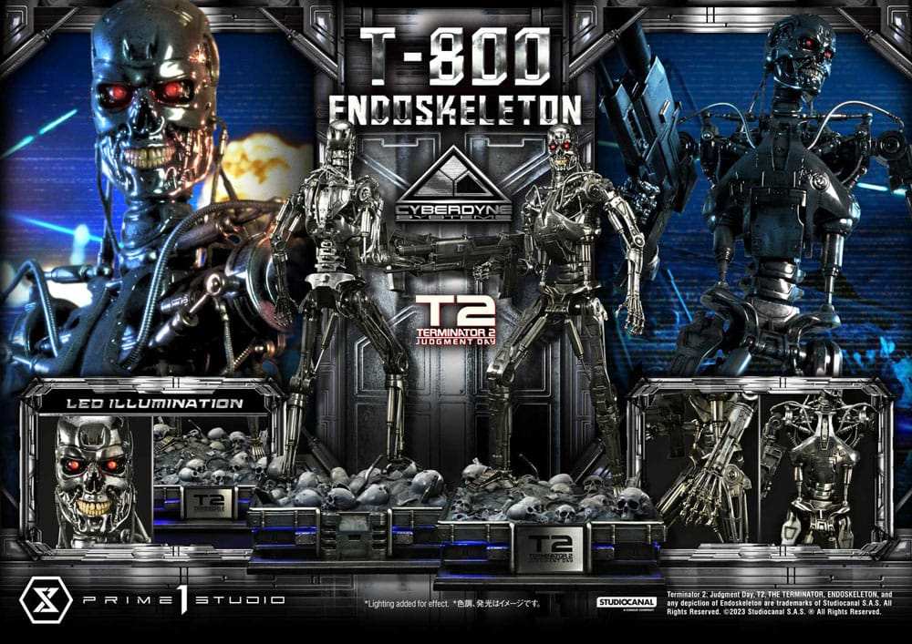 Terminator 2 Museum Masterline Series Statue 1/3 Judgment Day T800 Endoskeleton 74 cm - Smalltinytoystore
