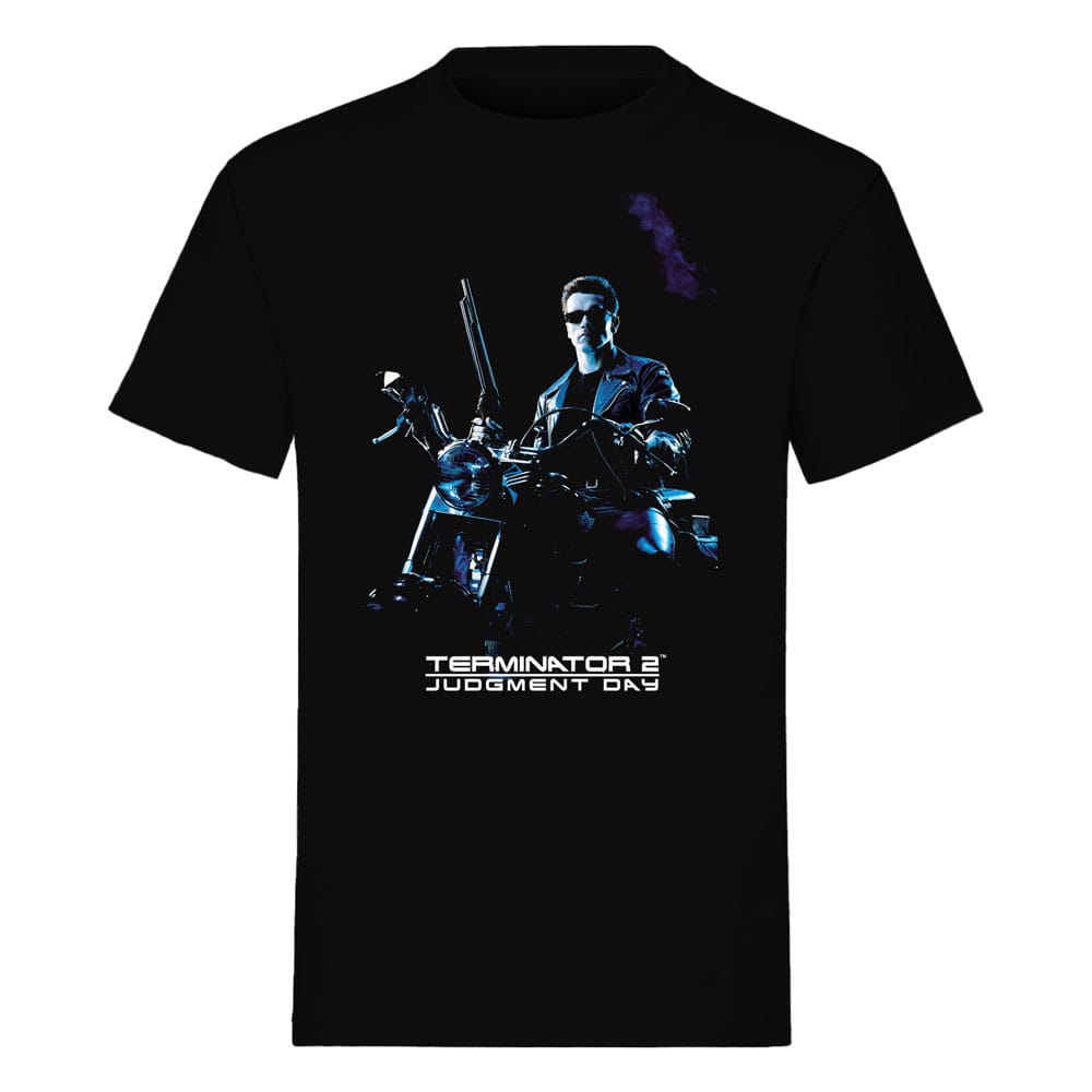 Terminator T-Shirt Bike Pose Schwarz Größe XL - Smalltinytoystore