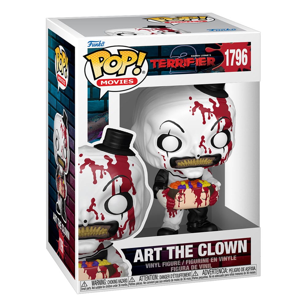 Terrifier 2 POP! Movies Vinyl Figur Art the Clown with Candy Filled Head 9 cm - Smalltinytoystore