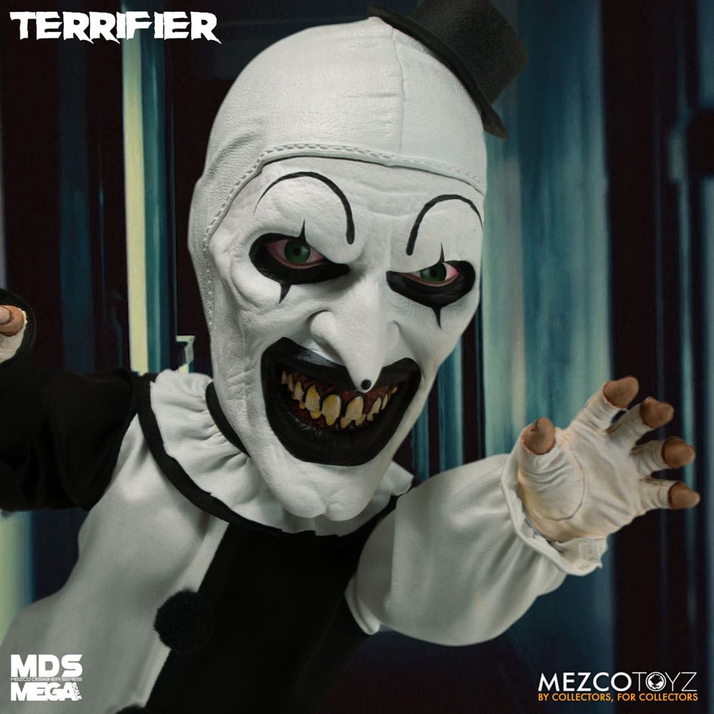 Terrifier MDS Mega Scale Puppe Art the Clown with Sound 38 cm - Smalltinytoystore