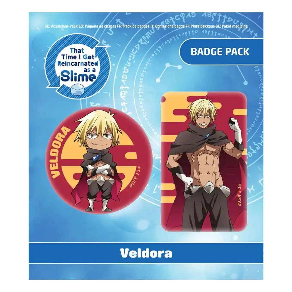 That Time I Got Reincarnated as a Slime Ansteck-Buttons Doppelpack Veldora Human Form - Smalltinytoystore
