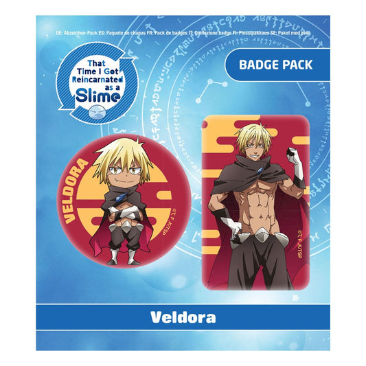 That Time I Got Reincarnated as a Slime Ansteck-Buttons Doppelpack Veldora Human Form - Smalltinytoystore
