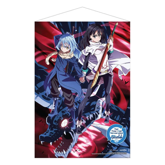 That Time I Got Reincarnated as a Slime Wandrolle Rimuru, Shizue and Veldora The Storm Dragon 50 x 70 cm - Smalltinytoystore