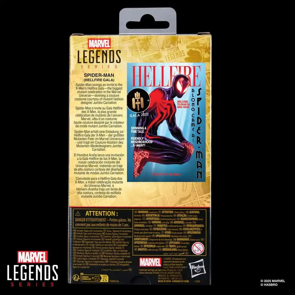 The Amazing Spider-Man Marvel Legends Actionfigur Spider-Man Hellfire Gala 15 cm - Smalltinytoystore