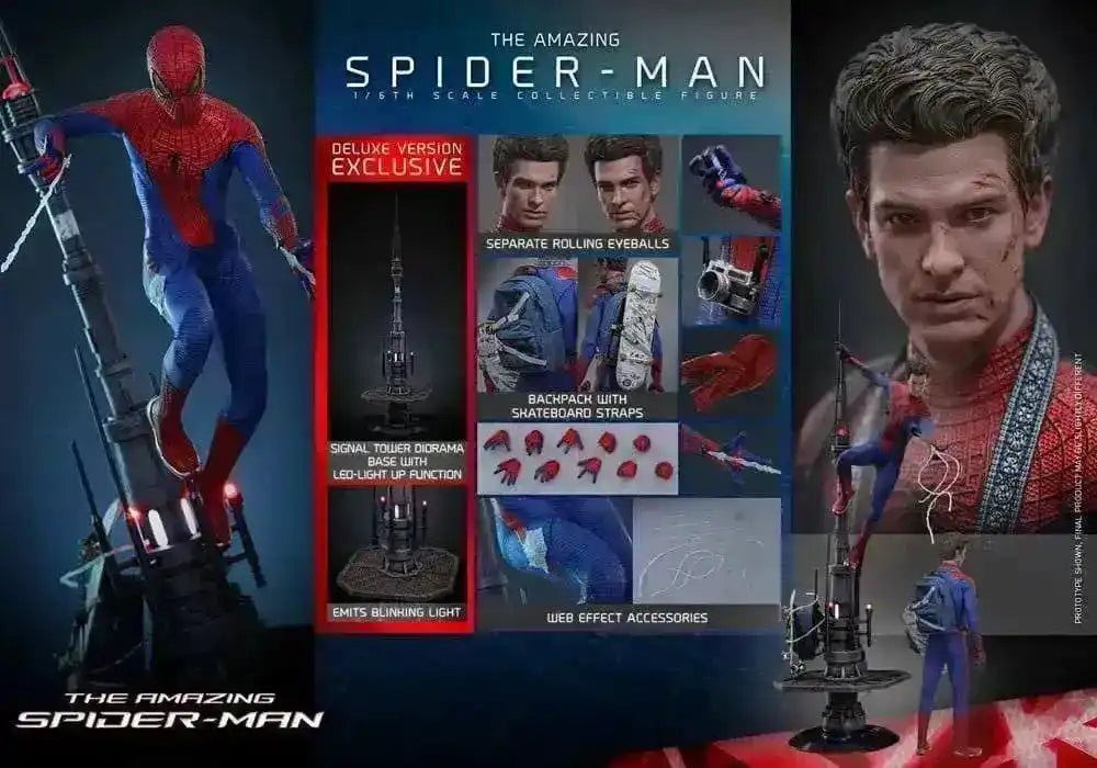 The Amazing Spider-Man Movie Masterpiece 1/6 Spider-Man 30 cm HOT TOYS - Smalltinytoystore